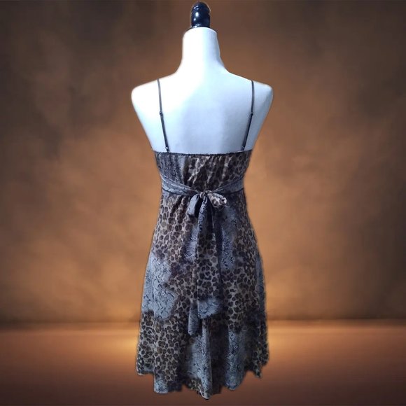 Padded Bust, Club Couture, Shimmering Summer Leopard Women's Dress -Made in USA- - Picture 2 of 2